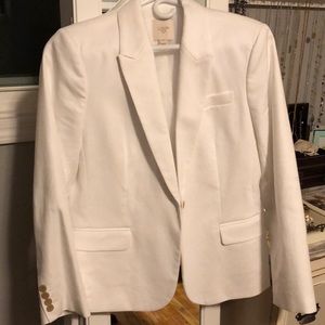 J. Crew suiting white blazer